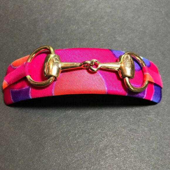 Bit Volume Barrette "Paloma" - Silk / Handmade / France Luxe / L. Erickson - Picture 1 of 16